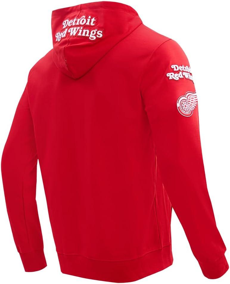imagePro Standard Mens NHL Classic Chenille Full Zip HoodieRed