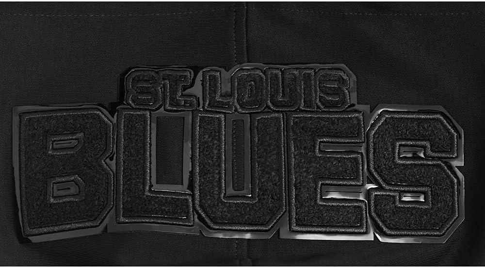 imagePro Standard Mens NHL Classic Chenille Full Zip HoodieTriple Black