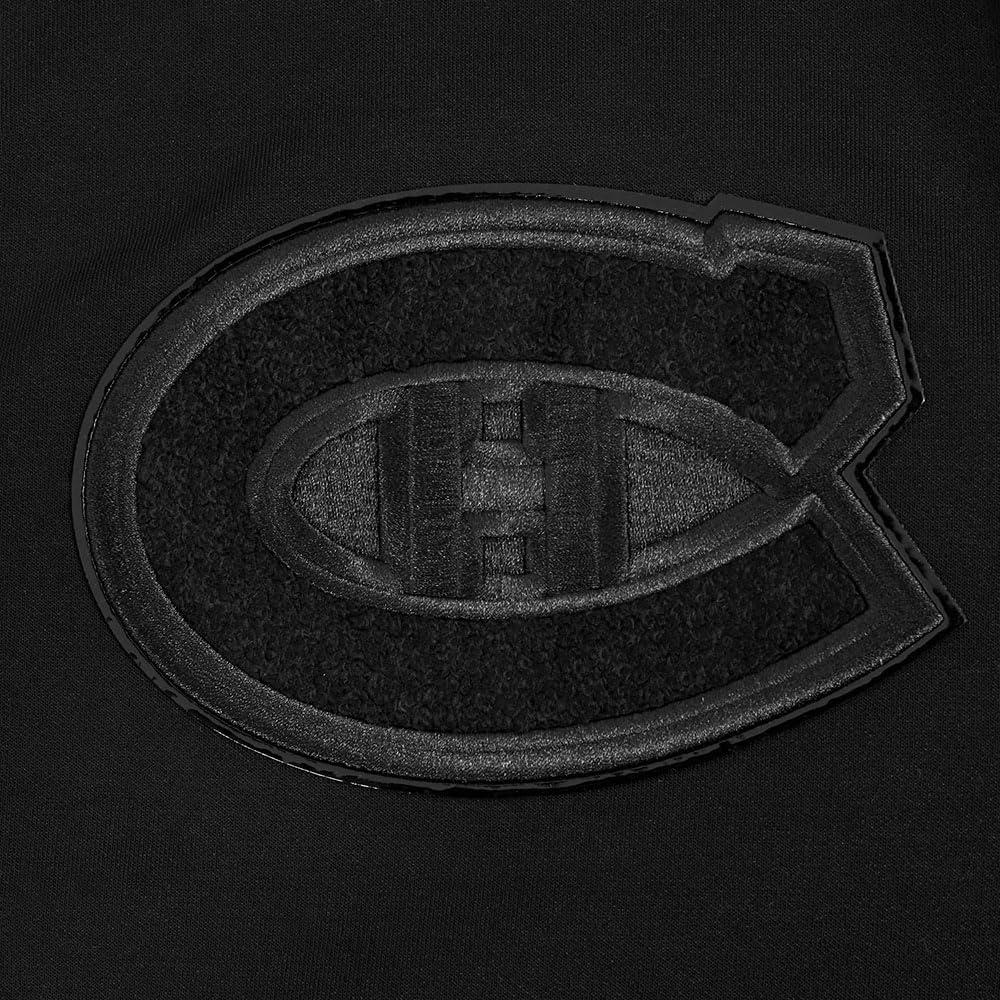 imagePro Standard Mens NHL Classic Chenille Full Zip HoodieTriple Black