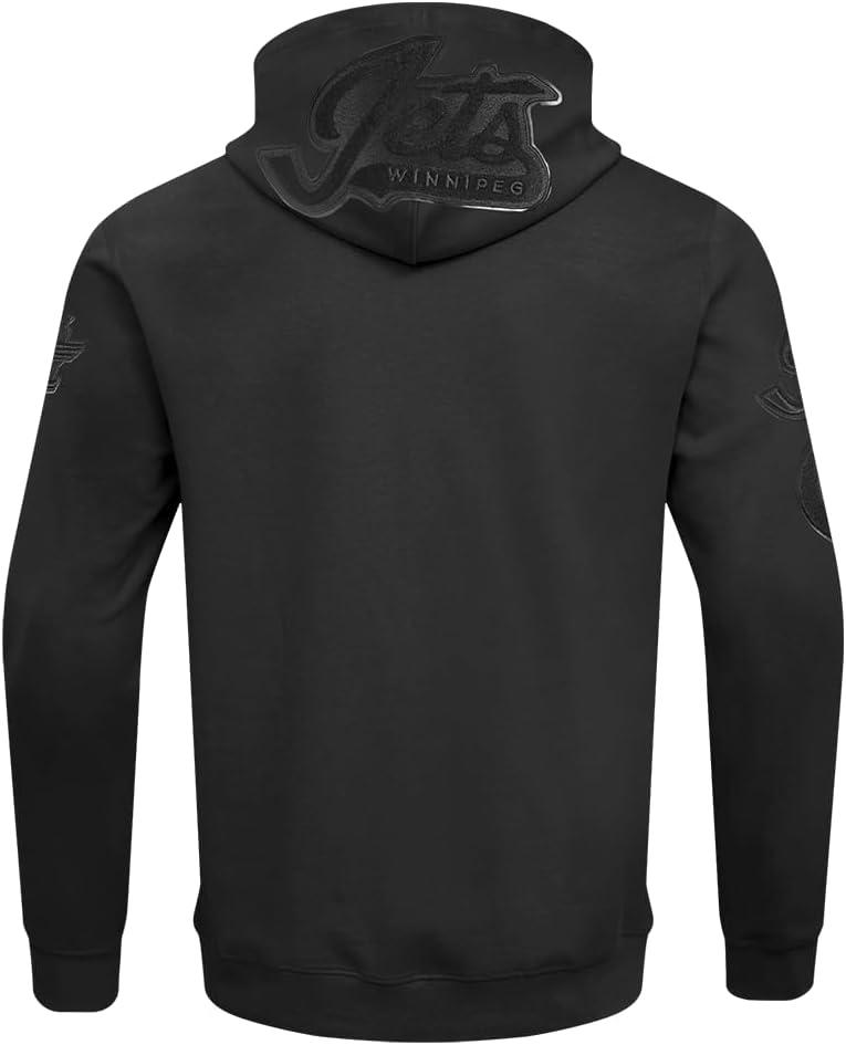 imagePro Standard Mens NHL Classic Chenille Full Zip HoodieTriple Black