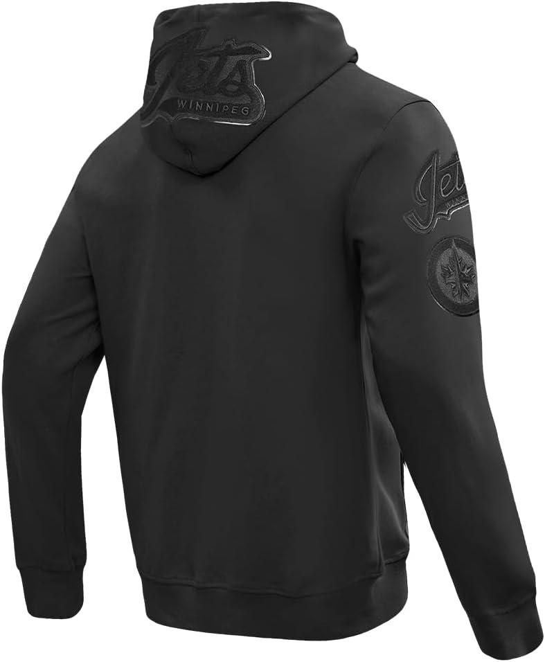 imagePro Standard Mens NHL Classic Chenille Full Zip HoodieTriple Black