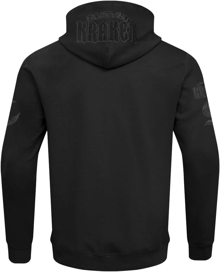 imagePro Standard Mens NHL Classic Chenille Full Zip HoodieTriple Black