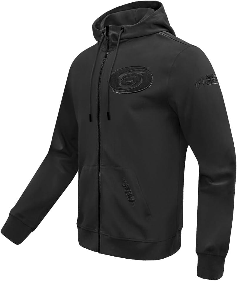 imagePro Standard Mens NHL Classic Chenille Full Zip HoodieTriple Black