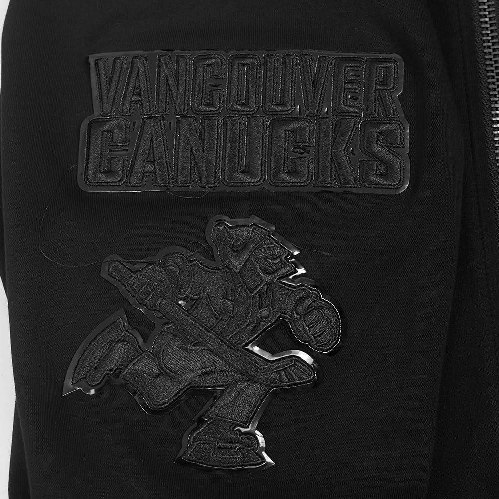 imagePro Standard Mens NHL Classic Chenille Full Zip HoodieTriple Black