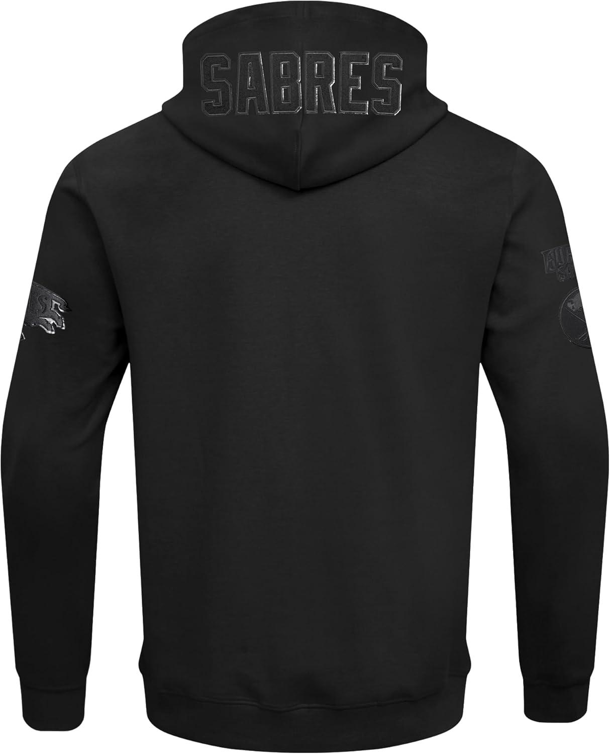 imagePro Standard Mens NHL Classic Chenille Full Zip HoodieTriple Black