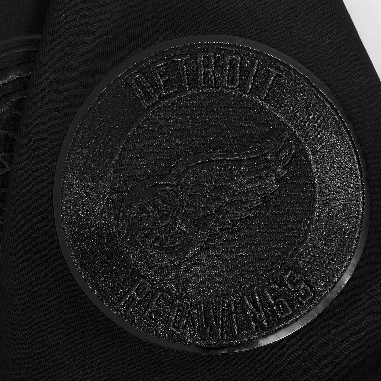 imagePro Standard Mens NHL Classic Chenille Full Zip HoodieTriple Black