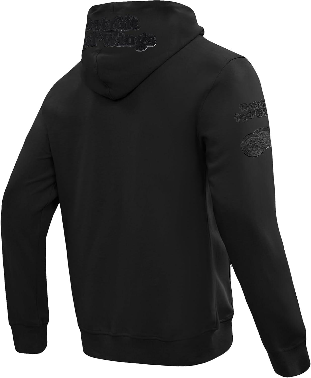imagePro Standard Mens NHL Classic Chenille Full Zip HoodieTriple Black