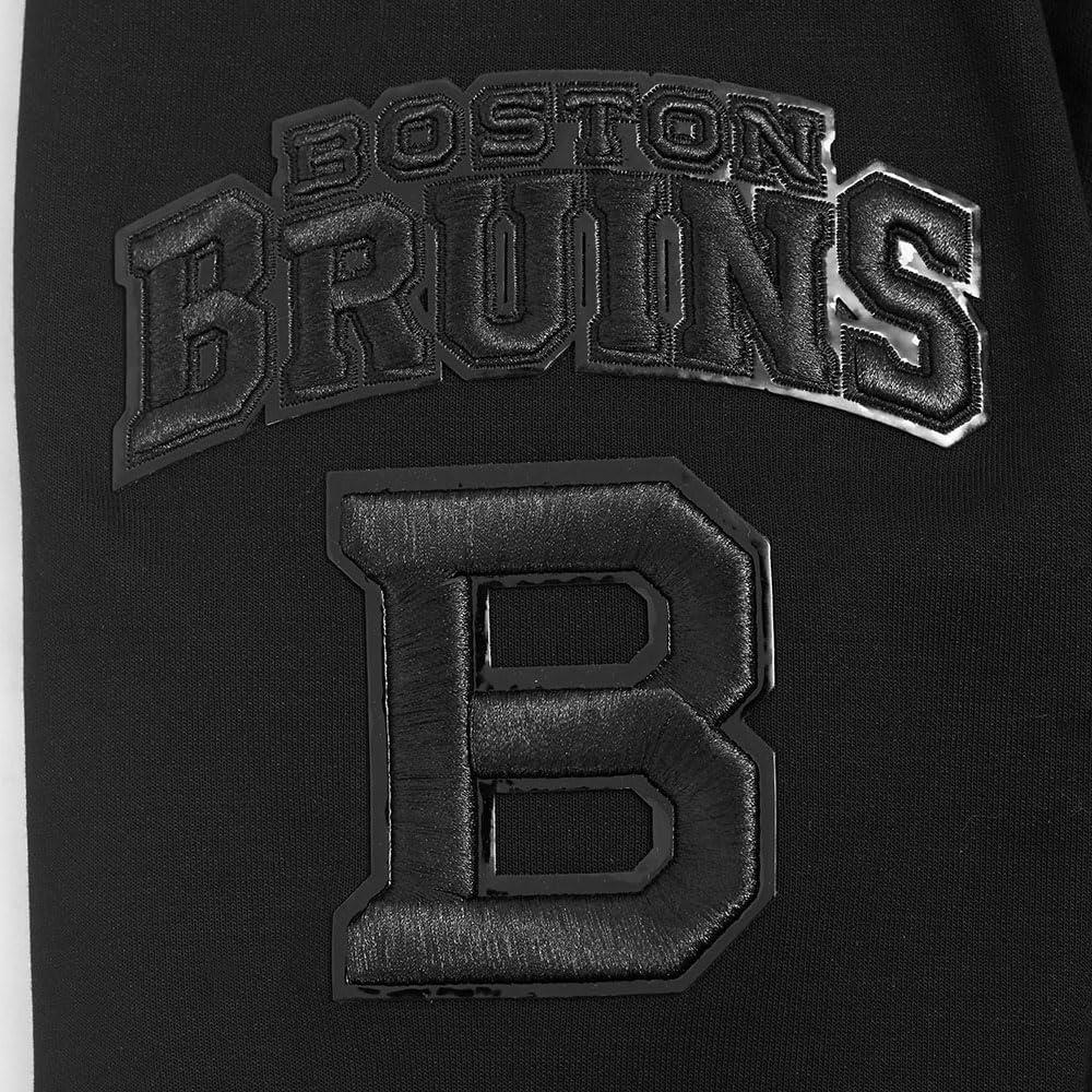imagePro Standard Mens NHL Classic Chenille Full Zip HoodieTriple Black