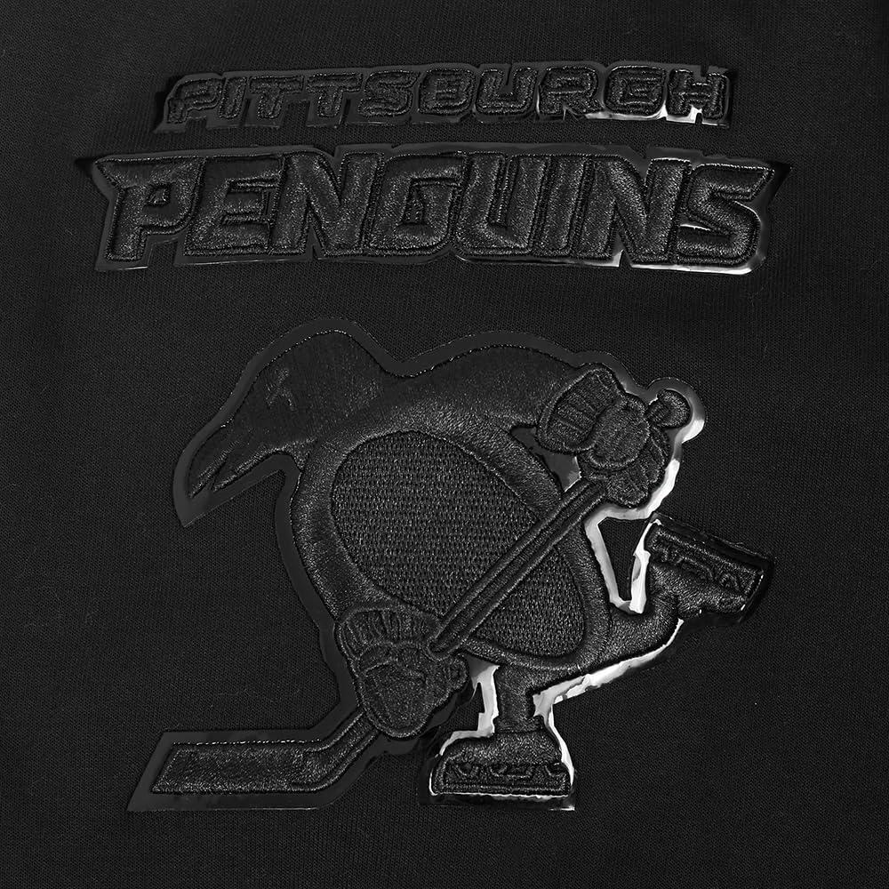imagePro Standard Mens NHL Classic Chenille Full Zip HoodieTriple Black