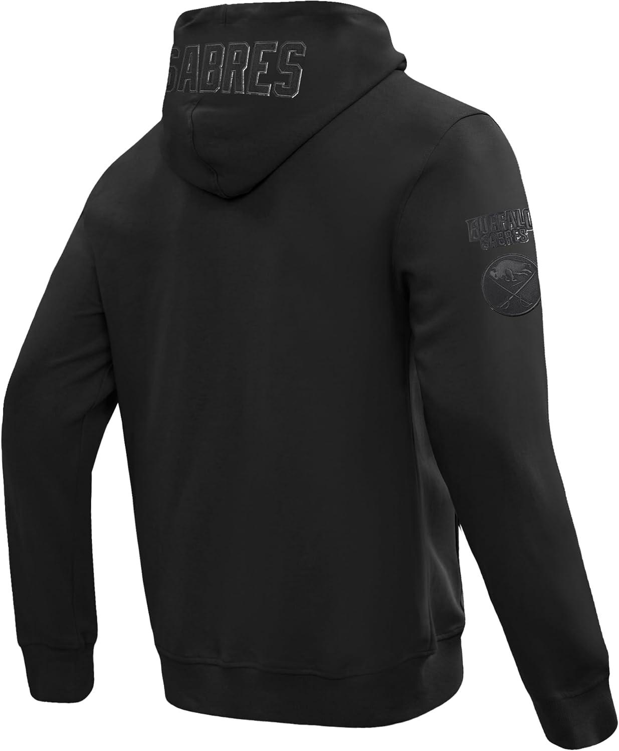 imagePro Standard Mens NHL Classic Chenille Full Zip HoodieTriple Black