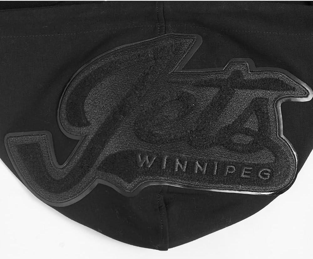 imagePro Standard Mens NHL Classic Chenille Full Zip HoodieTriple Black