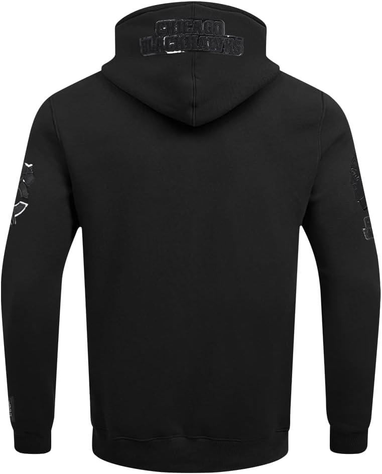 imagePro Standard Mens NHL Classic Chenille Full Zip HoodieTriple Black