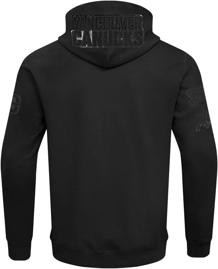 imagePro Standard Mens NHL Classic Chenille Full Zip HoodieTriple Black