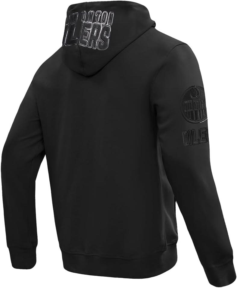 imagePro Standard Mens NHL Classic Chenille Full Zip HoodieTriple Black