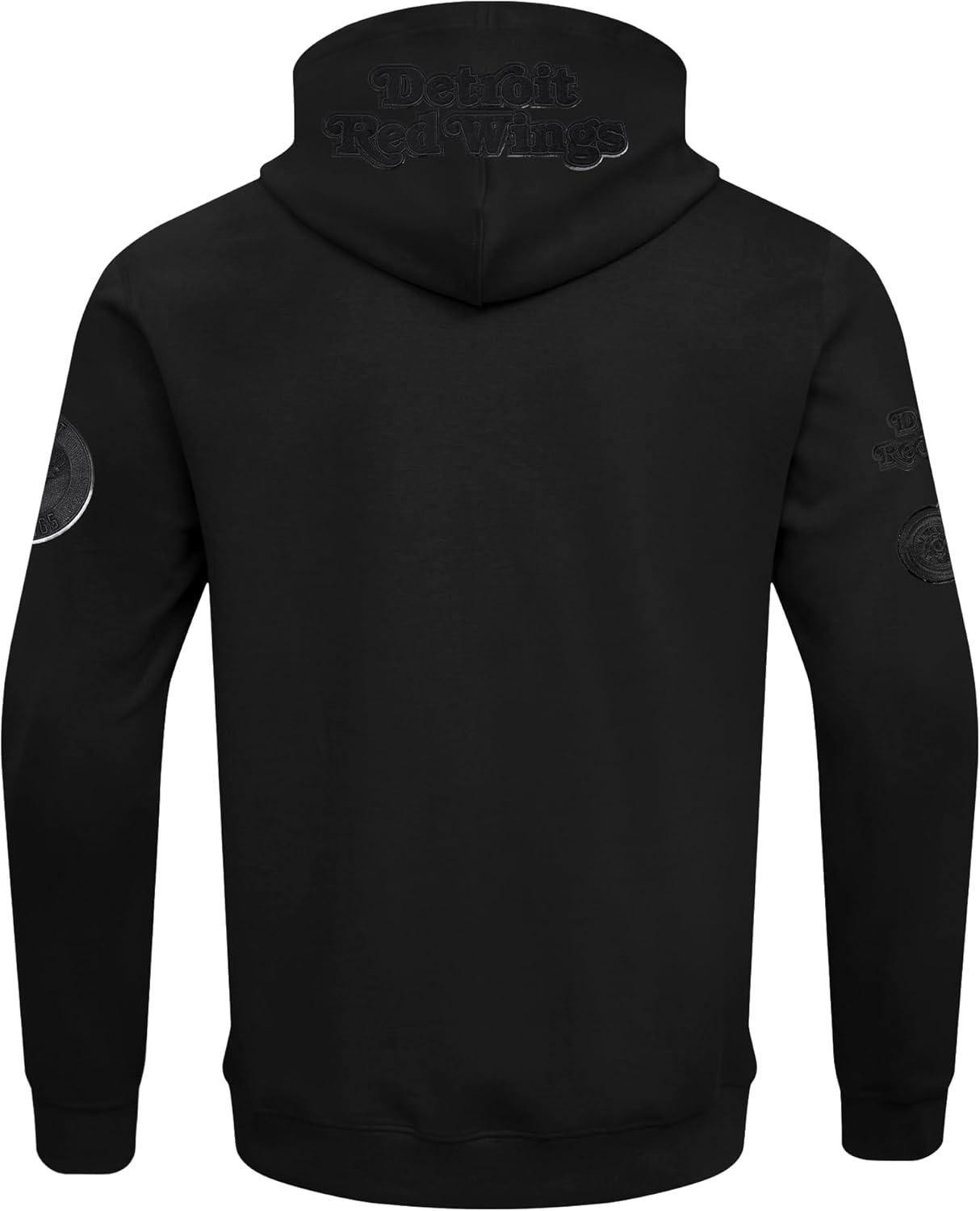 imagePro Standard Mens NHL Classic Chenille Full Zip HoodieTriple Black
