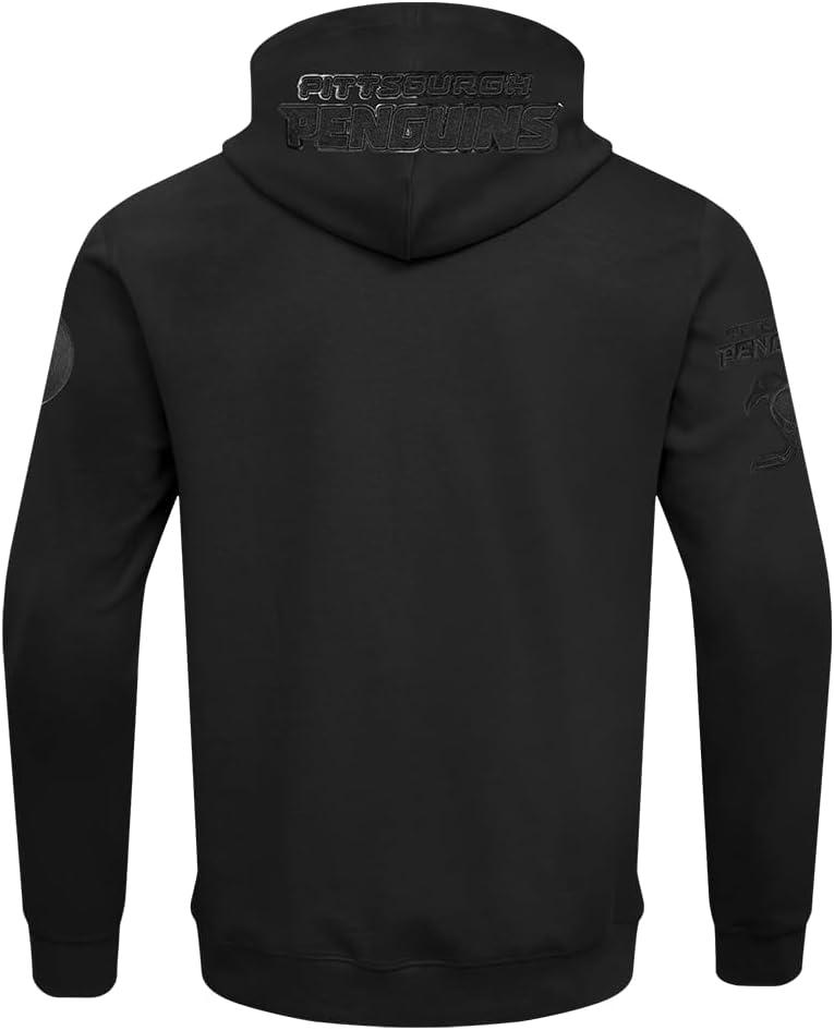 imagePro Standard Mens NHL Classic Chenille Full Zip HoodieTriple Black