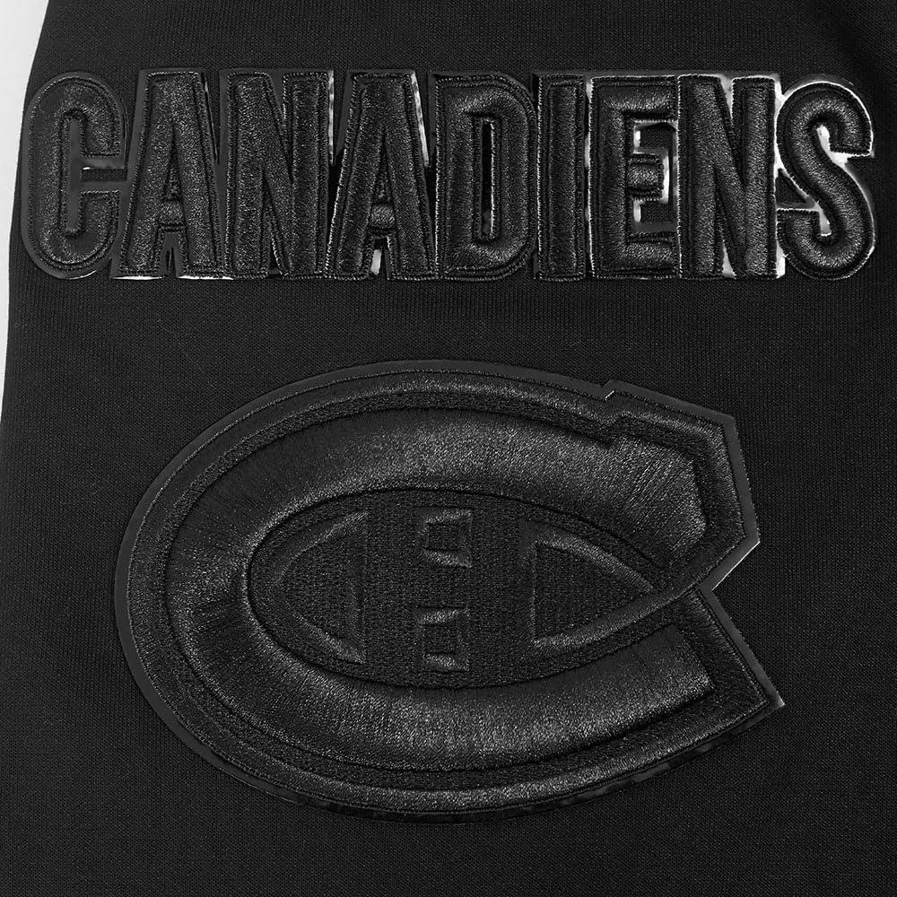 imagePro Standard Mens NHL Classic Chenille Full Zip HoodieTriple Black