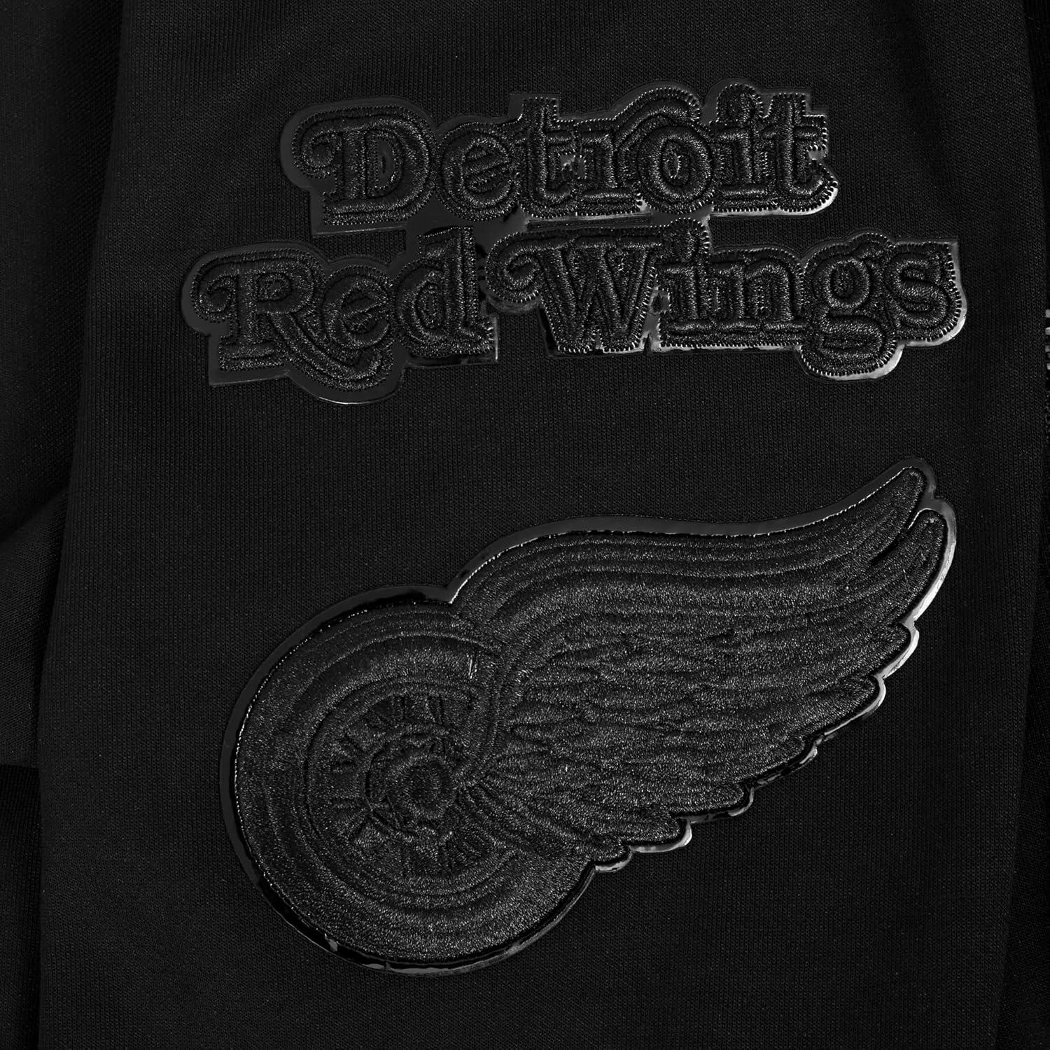 imagePro Standard Mens NHL Classic Chenille Full Zip HoodieTriple Black