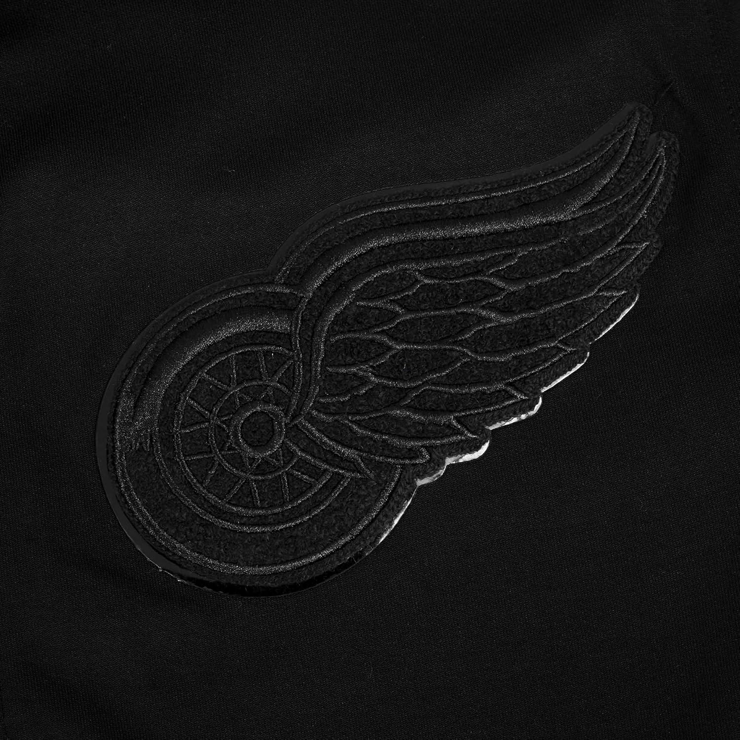 imagePro Standard Mens NHL Classic Chenille Full Zip HoodieTriple Black