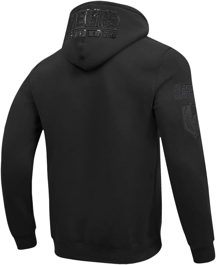 imagePro Standard Mens NHL Classic Chenille Full Zip HoodieTriple Black