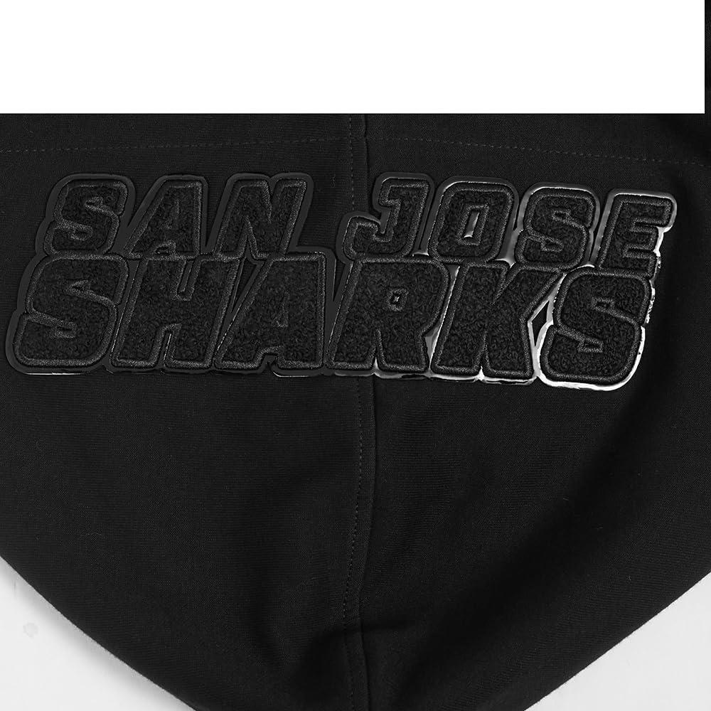imagePro Standard Mens NHL Classic Chenille Full Zip HoodieTriple Black
