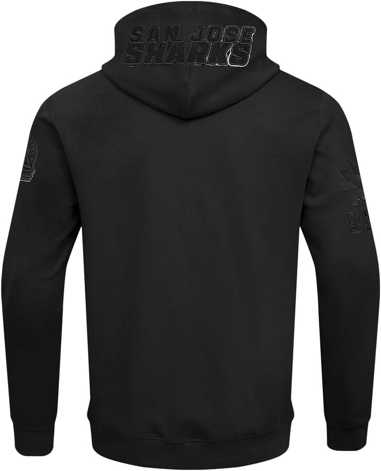 imagePro Standard Mens NHL Classic Chenille Full Zip HoodieTriple Black