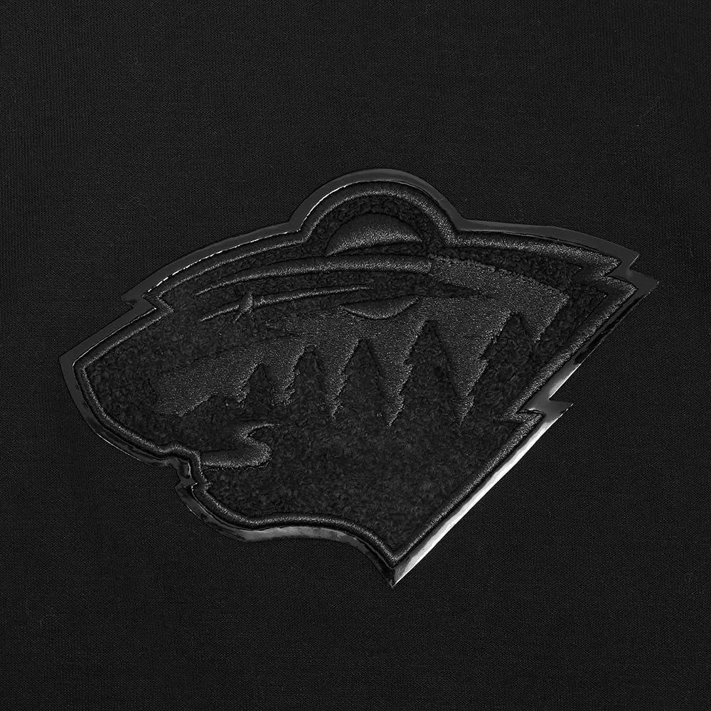 imagePro Standard Mens NHL Classic Chenille Full Zip HoodieTriple Black