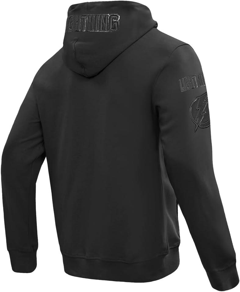 imagePro Standard Mens NHL Classic Chenille Full Zip HoodieTriple Black