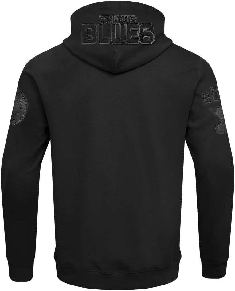 imagePro Standard Mens NHL Classic Chenille Full Zip HoodieTriple Black