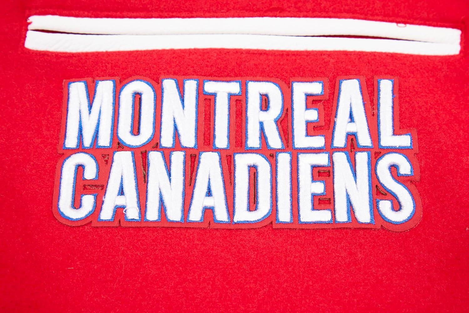 imagePro Standard Mens NHL Classic Varsity JacketRedWhite