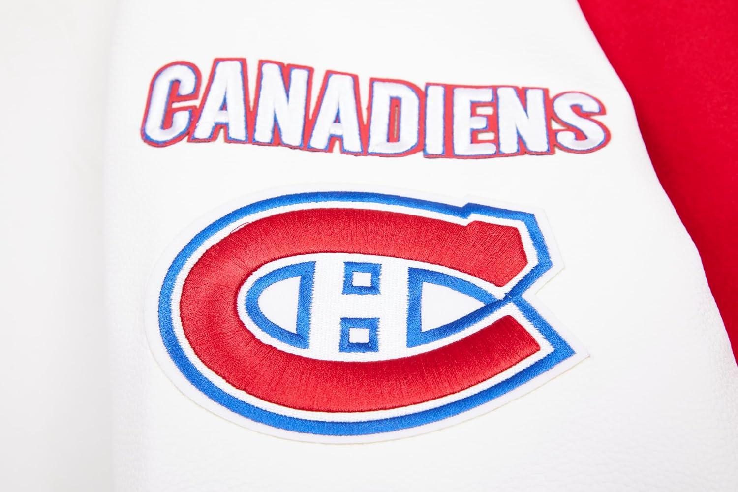 imagePro Standard Mens NHL Classic Varsity JacketRedWhite