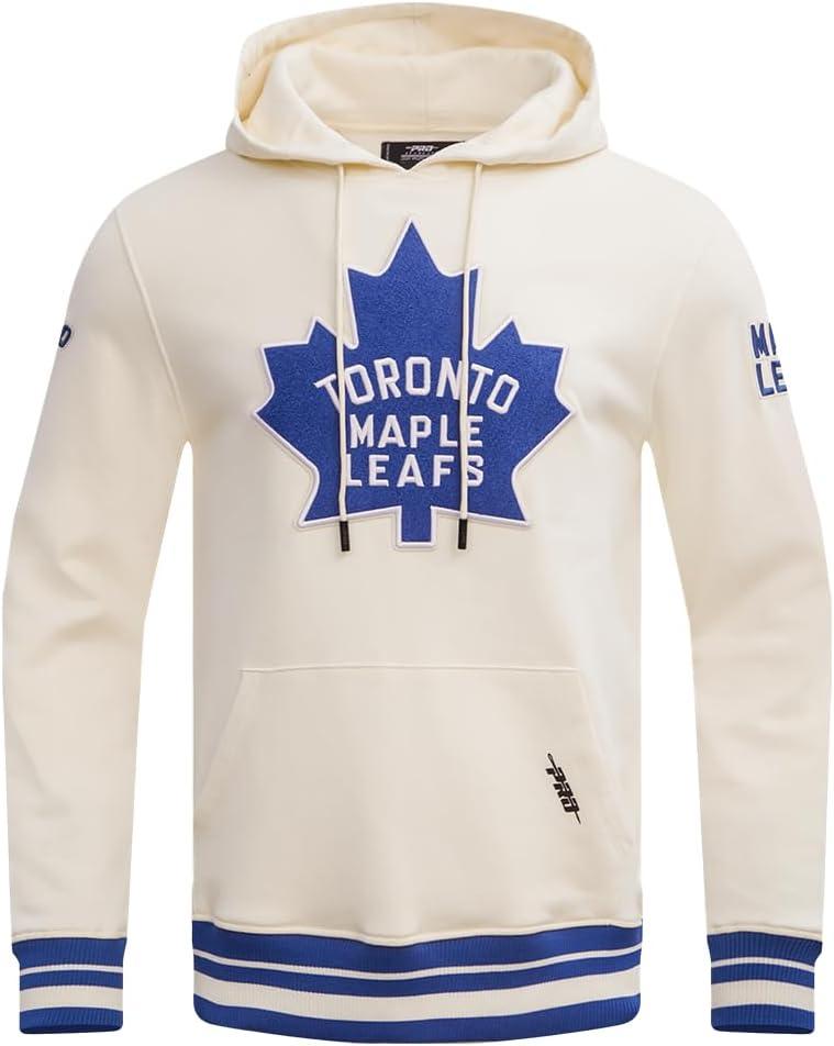 imagePro Standard Mens NHL Retro Classics Brushed Back French Terry Pull Over HoodieEggshellDodger Blue