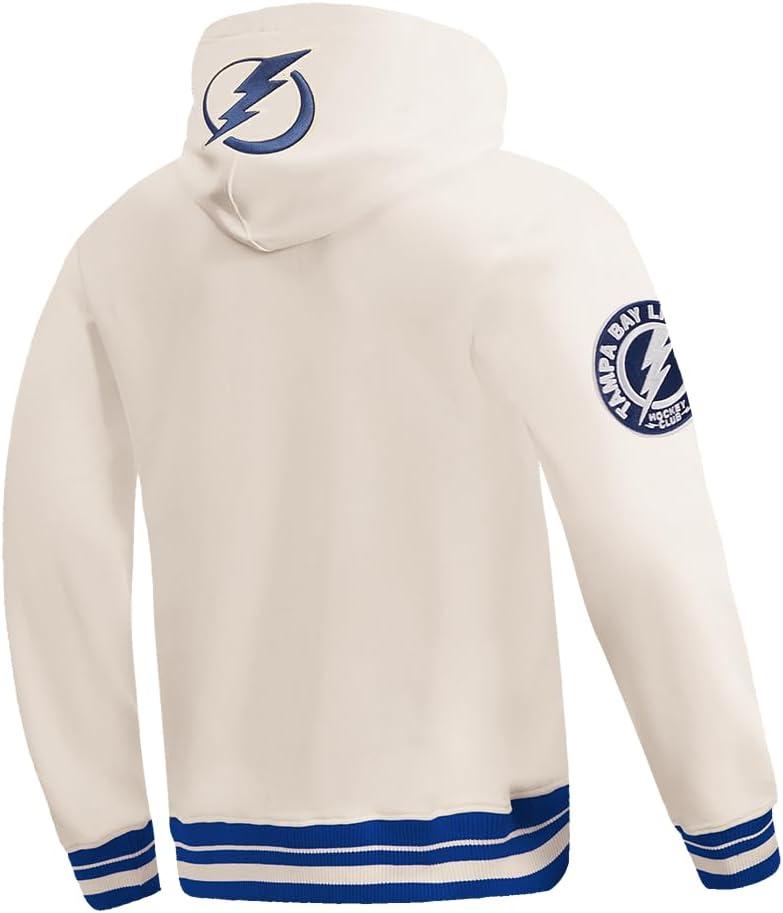 imagePro Standard Mens NHL Retro Classics Brushed Back French Terry Pull Over HoodieEggshellDodger Blue