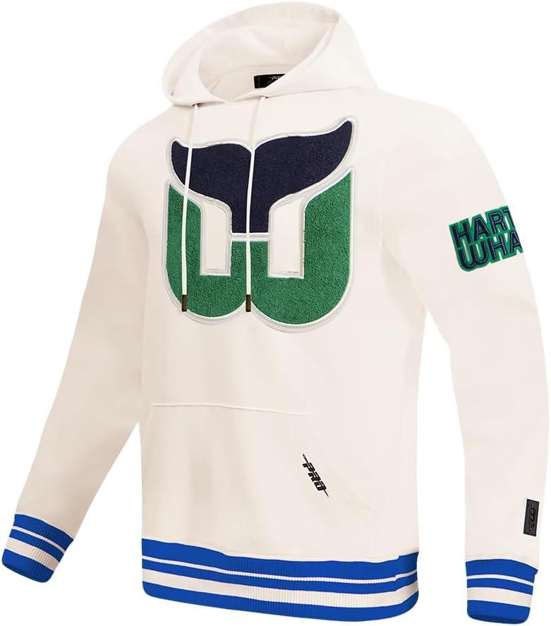 imagePro Standard Mens NHL Retro Classics Brushed Back French Terry Pull Over HoodieEggshellDodger Blue