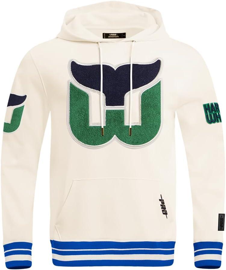 imagePro Standard Mens NHL Retro Classics Brushed Back French Terry Pull Over HoodieEggshellDodger Blue