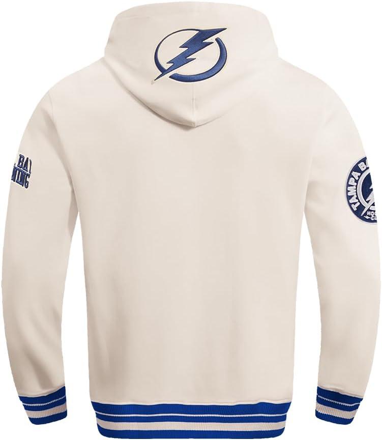 imagePro Standard Mens NHL Retro Classics Brushed Back French Terry Pull Over HoodieEggshellDodger Blue