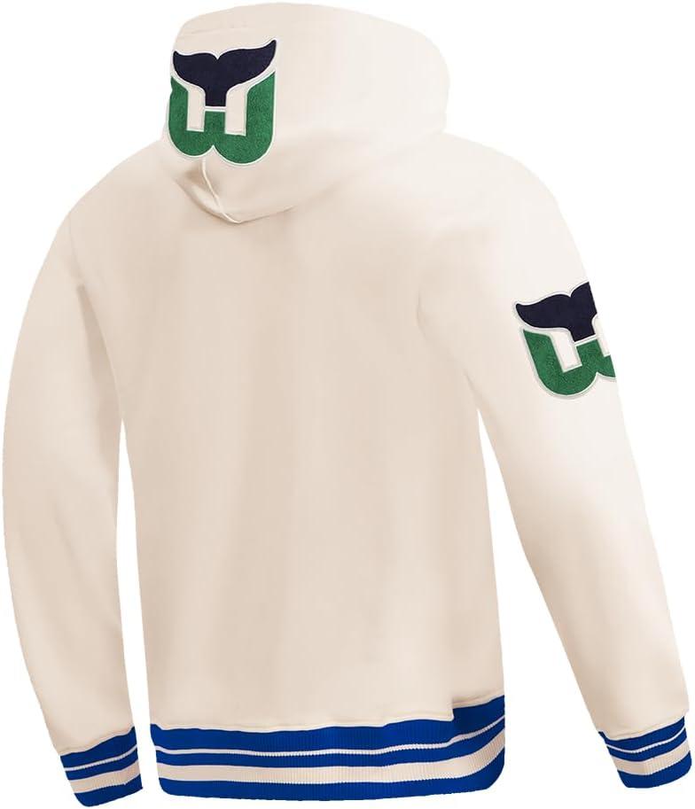 imagePro Standard Mens NHL Retro Classics Brushed Back French Terry Pull Over HoodieEggshellDodger Blue