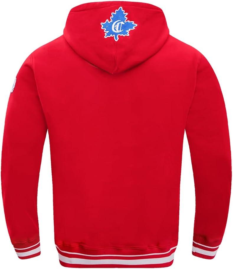 imagePro Standard Mens NHL Retro Classics Brushed Back French Terry Pull Over HoodieRed