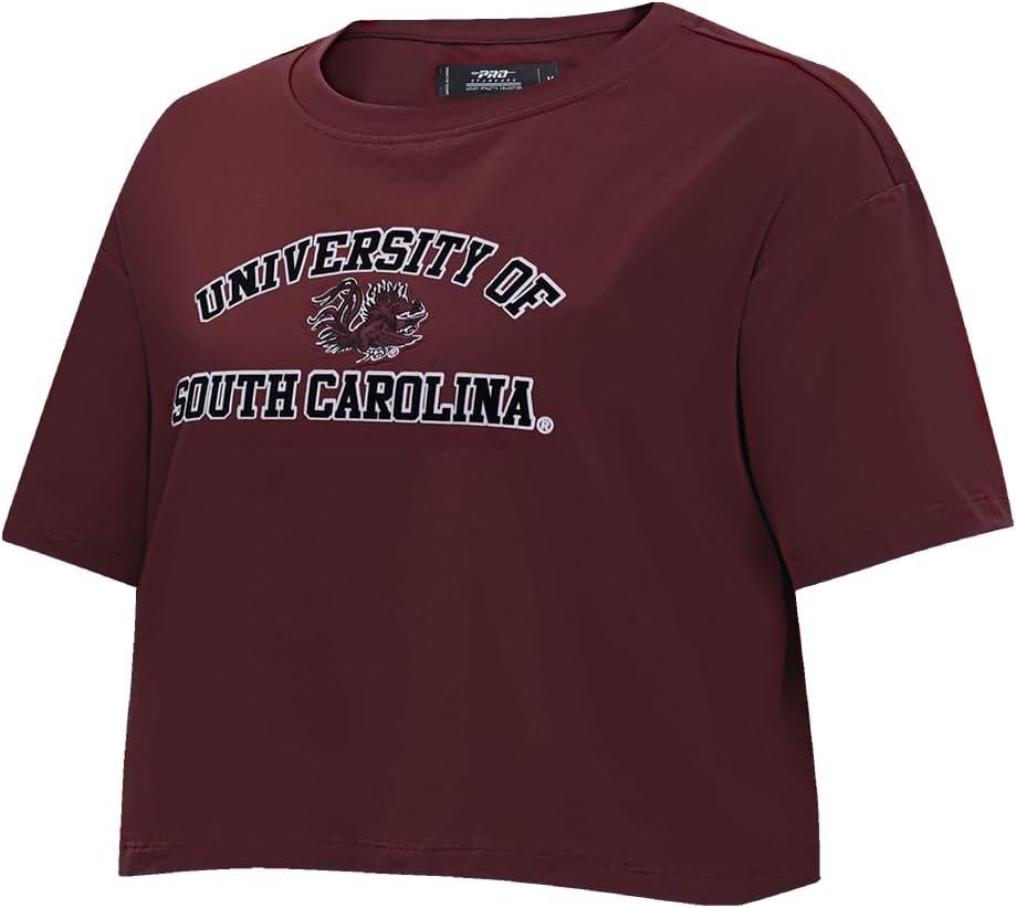 imagePro Standard NCAA Womens Womens College Classic Essentials Cotton Short Sleeve Boxy TeeCardinal Red