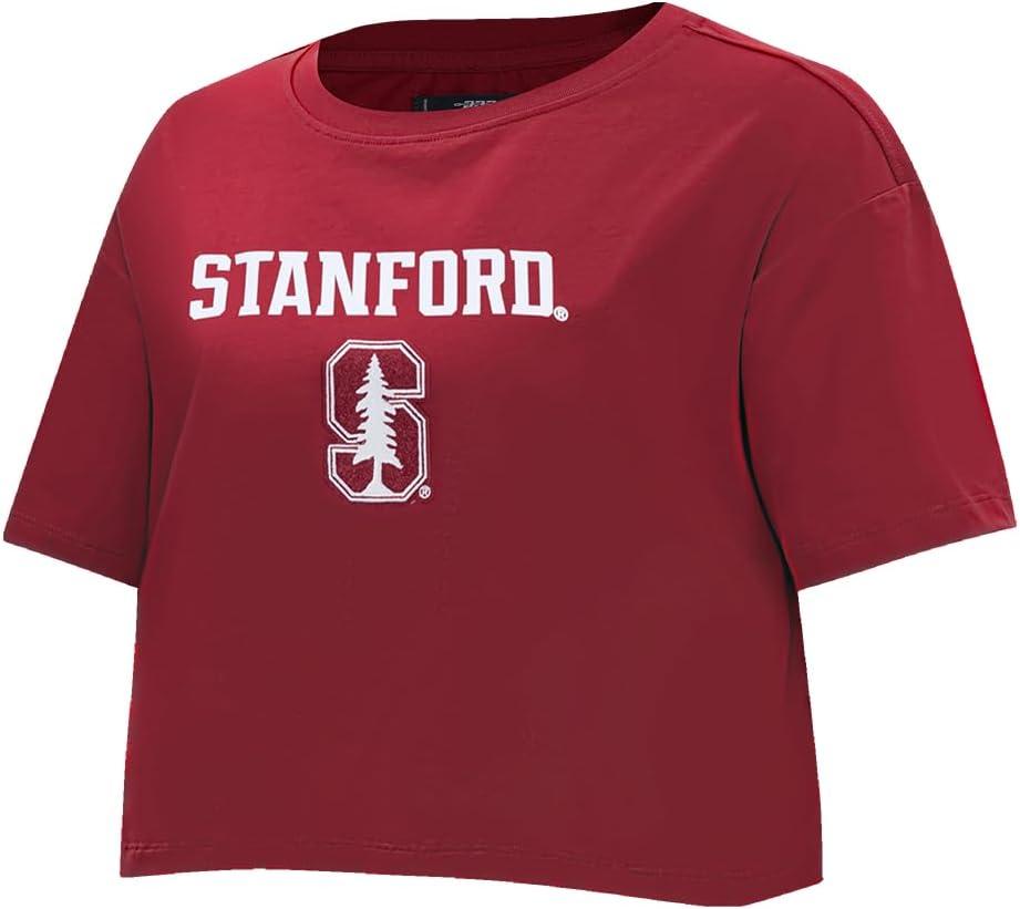 imagePro Standard NCAA Womens Womens College Classic Essentials Cotton Short Sleeve Boxy TeeCardinal Red