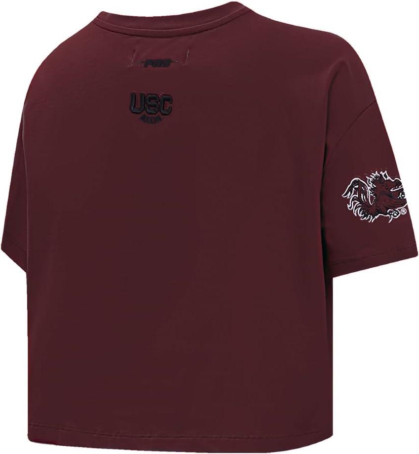imagePro Standard NCAA Womens Womens College Classic Essentials Cotton Short Sleeve Boxy TeeCardinal Red