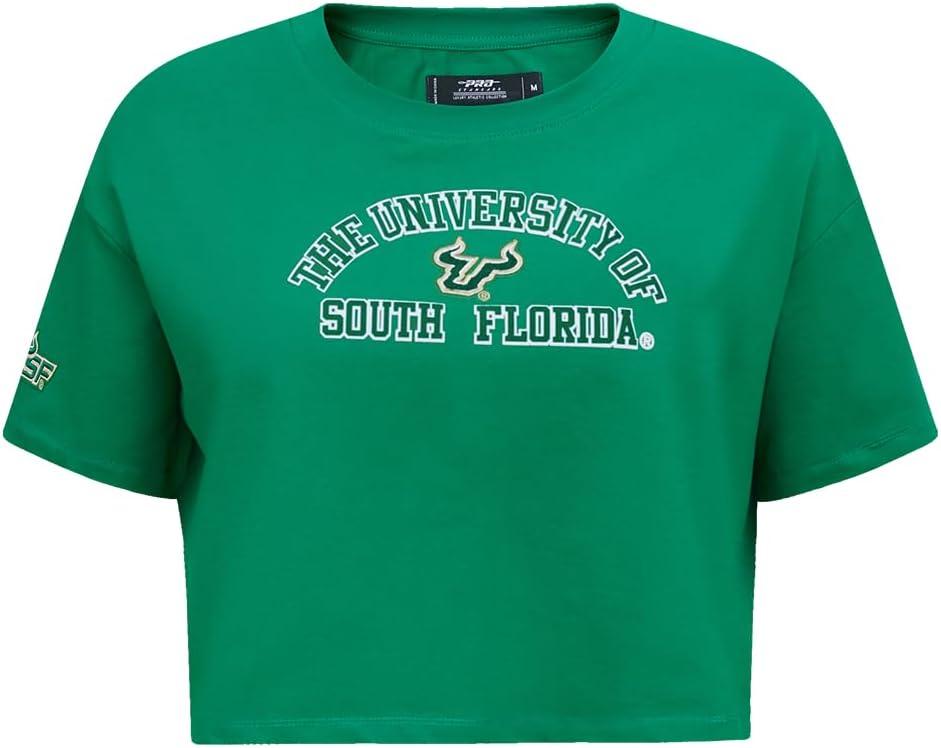 imagePro Standard NCAA Womens Womens College Classic Essentials Cotton Short Sleeve Boxy TeeKelly Green