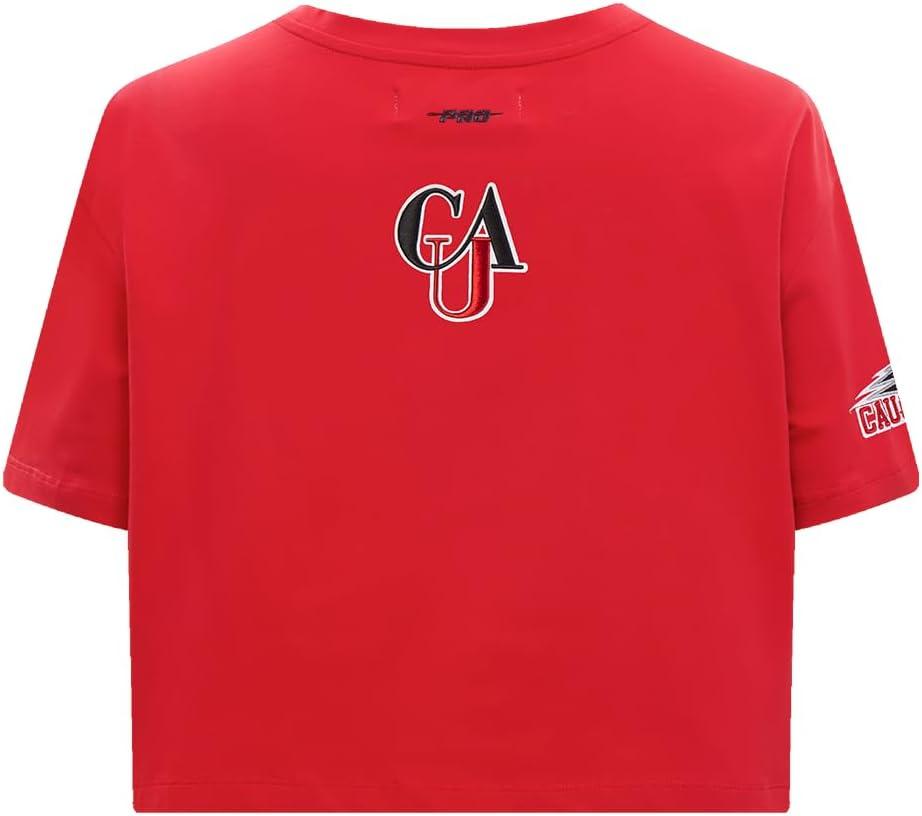 imagePro Standard NCAA Womens Womens College Classic Essentials Cotton Short Sleeve Boxy TeeRed