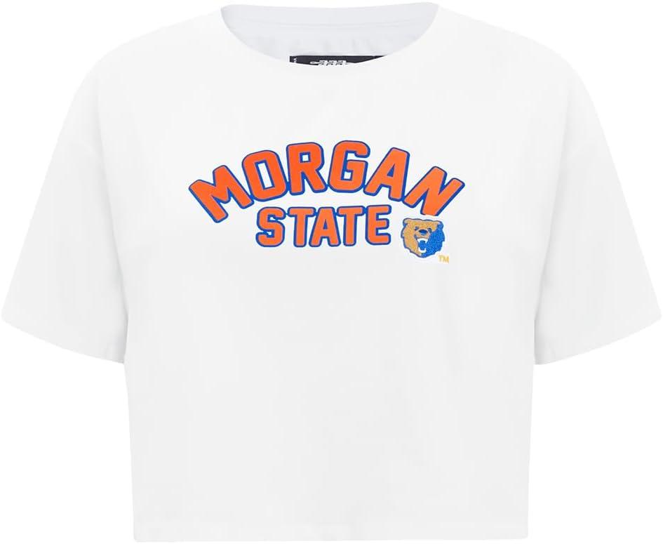 imagePro Standard NCAA Womens Womens College Classic Essentials Cotton Short Sleeve Boxy TeeWhite