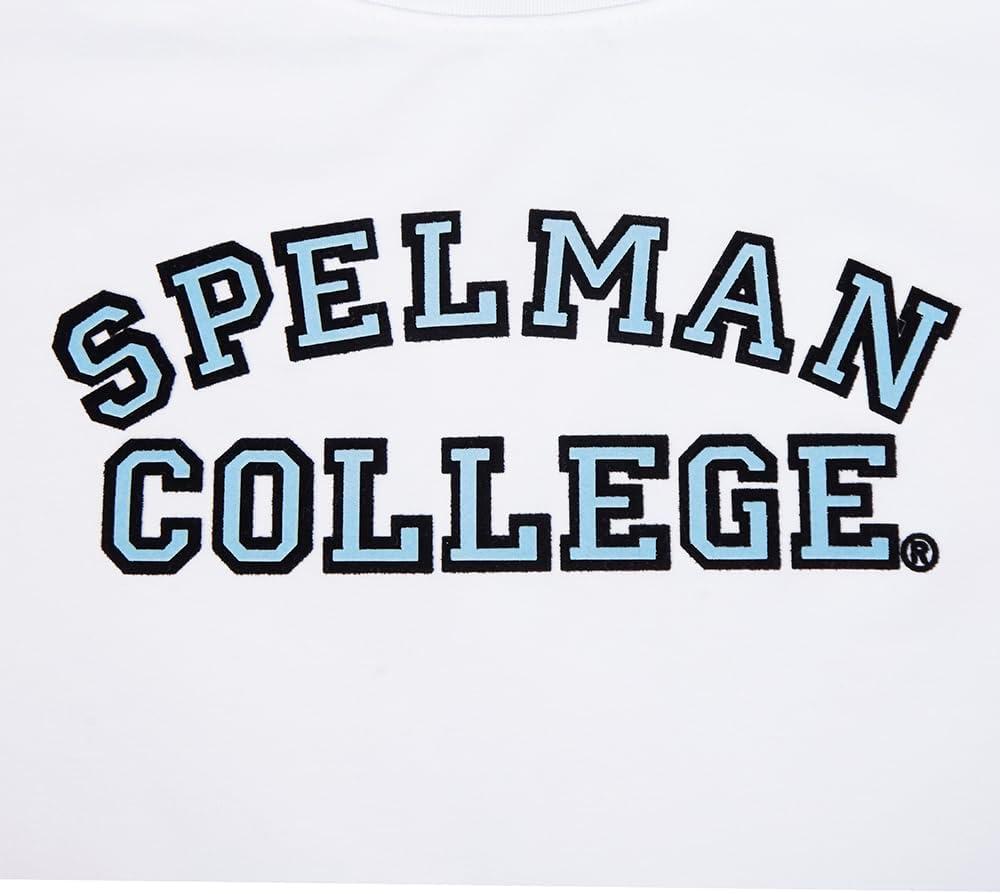 imagePro Standard NCAA Womens Womens College Classic Essentials Cotton Short Sleeve Boxy TeeWhite