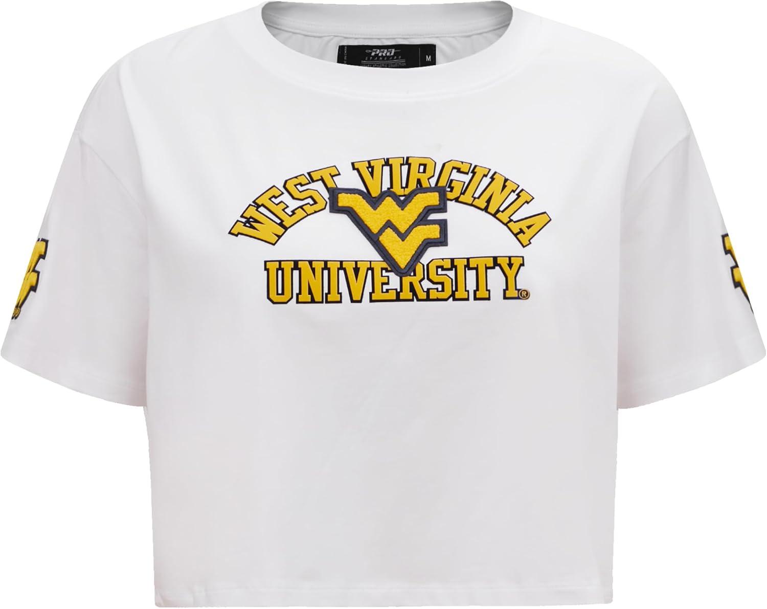 imagePro Standard NCAA Womens Womens College Classic Essentials Cotton Short Sleeve Boxy TeeWhite