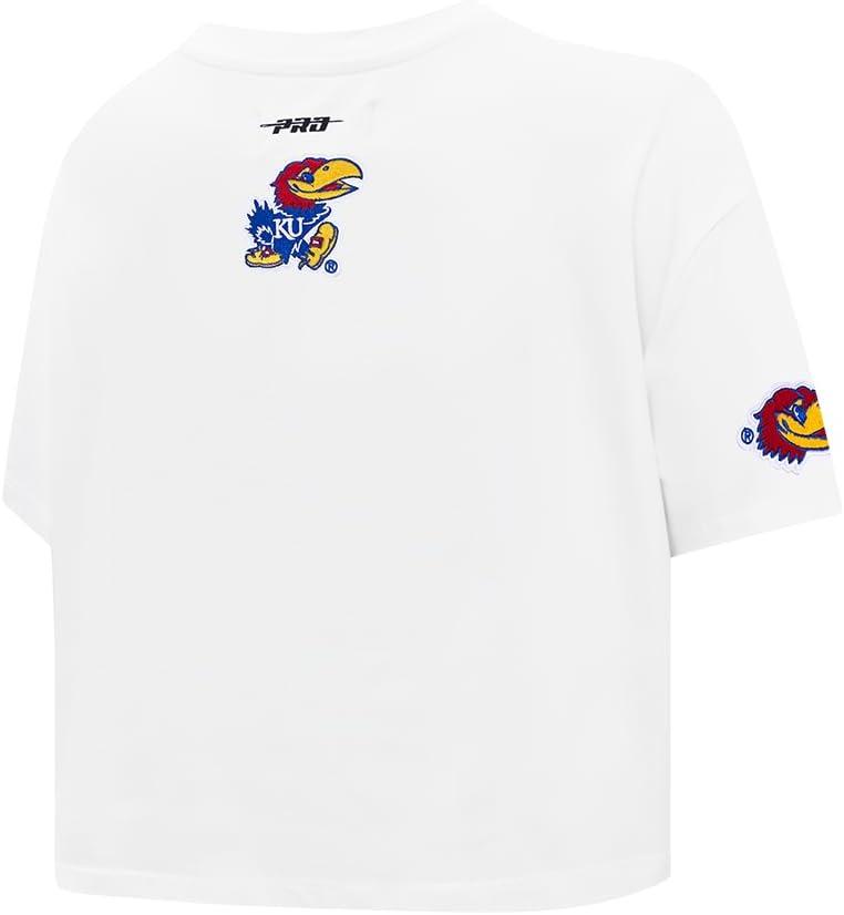 imagePro Standard NCAA Womens Womens College Classic Essentials Cotton Short Sleeve Boxy TeeWhite