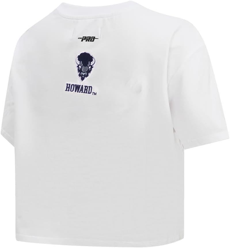 imagePro Standard NCAA Womens Womens College Classic Essentials Cotton Short Sleeve Boxy TeeWhite