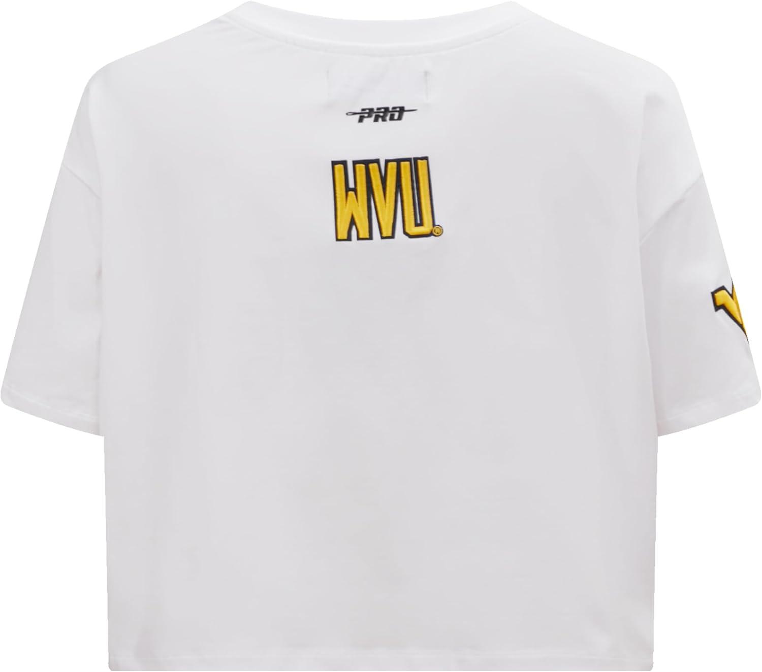 imagePro Standard NCAA Womens Womens College Classic Essentials Cotton Short Sleeve Boxy TeeWhite