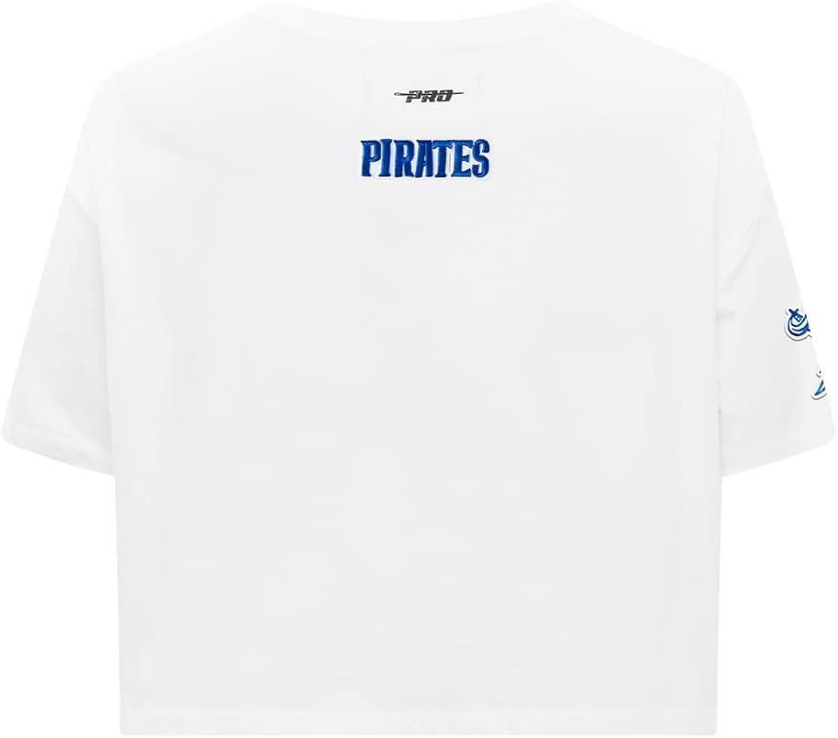imagePro Standard NCAA Womens Womens College Classic Essentials Cotton Short Sleeve Boxy TeeWhite